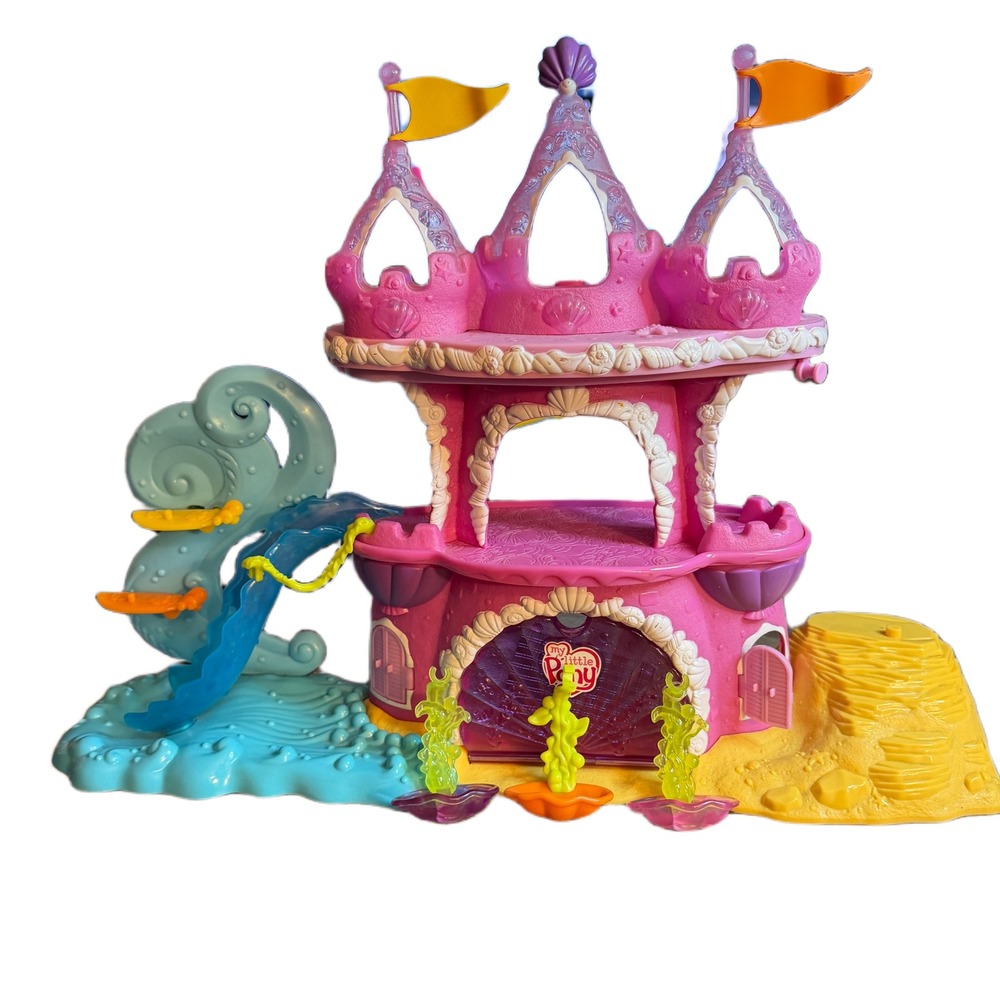 My Little Pony Mermaid Pony Castle Playset Pink Shell Underwater Toy G3